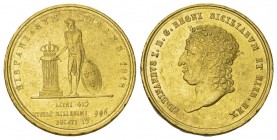 ITALIEN. Neapel / Sizilien. Ferdinando IV. (I.), 1759-1825. 15 Ducati 1818, Napoli. 18.91 g. Mont. 552. Pagani 79 b. Fr. 856. Kleine Randfehler / Mino...
