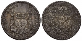MEXIKO Carlos III. 1760-1788. 8 Reales 1770. Assayer MF. 27,12 g. C.T. 829. 
Vorzüglich.