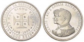 Portugal 1898 1000 Reis in Silber 24.9g selten in dieser Erhaltung bis unzirkuliert