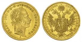 ÖSTERREICH - Kaiserreich - Franz Joseph (1848-1916): Dukat 1863 A. Fb. 491. Schl. 451 vorzüglich