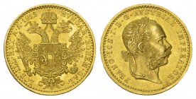 Kaisertum Österreich Franz Josef 1848-1916 Dukat 1912 , Wien, Fr. 1271 seltene Erhaltung KM 22677 bis unzirkuliert