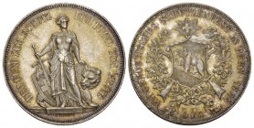 Bern. 5 Franken 1885, Bern. Richter 193a, Martin 118, HMZ 2-1343o, Dav. 391. 25.03 g.
Vorzügliches Prachtexemplar