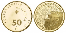 Gedenkmünzen 50 Franken 2005. 11.29 g. HMZ 2-1219i. Polierte Platte. 
FDC Originalbox