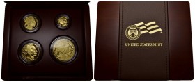USA 2008 Buffalo Set Gold mit Originalbox 1/10 Oz/1/4 oz / 1/2 oz / 1 oz Gold selten Proof