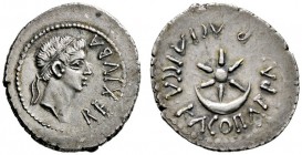 Numidia
Juba II. und Kleopatra Selene 25 v. Chr. -23 n. Chr. Denar ca. 10 v. Chr. Büste des Königs mit Diadem nach rechts, davor REX IVBA / Stern übe...