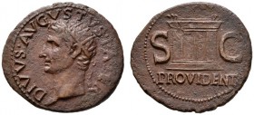 Kaiserzeit
Augustus 27 v. Chr. -14 n. Chr.
As (für Divus Augustus unter Tiberius) 22/23-30 -Rom-. DIVVS AVGVSTVS PATER. Büste mit Strahlenkrone nach...