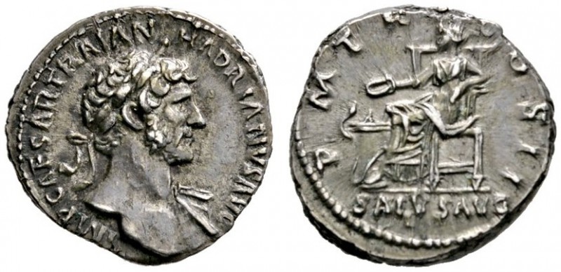 Kaiserzeit
Hadrianus 117-138
Denar 118 -Rom-. IMP CAESAR TRAIAN HADRIANVS AVG....