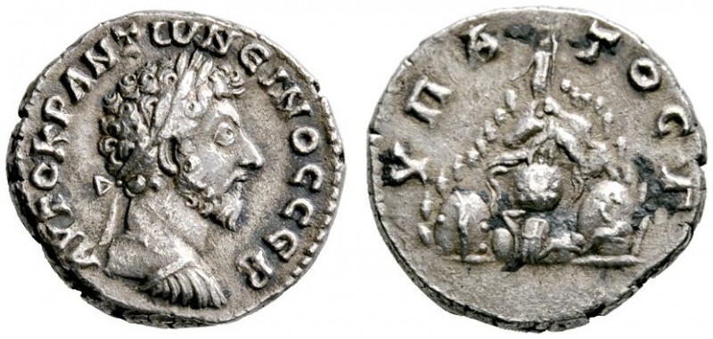 Kaiserzeit
Marcus Aurelius 161-180
Didrachme (Provinzialprägung für KAPPADOKIA...