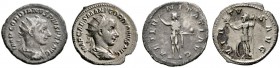 Kaiserzeit
Gordianus III. 238-244
Lot (2 Stücke): Antoniniane -Rom-. Drapierte Panzerbüste mit Strahlenkrone nach rechts / Virtus nach links stehend...