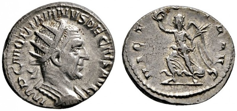 Kaiserzeit
Traianus Decius 249-251
Antoninian 250 -Rom-. IMP C M Q TRAIANVS DE...