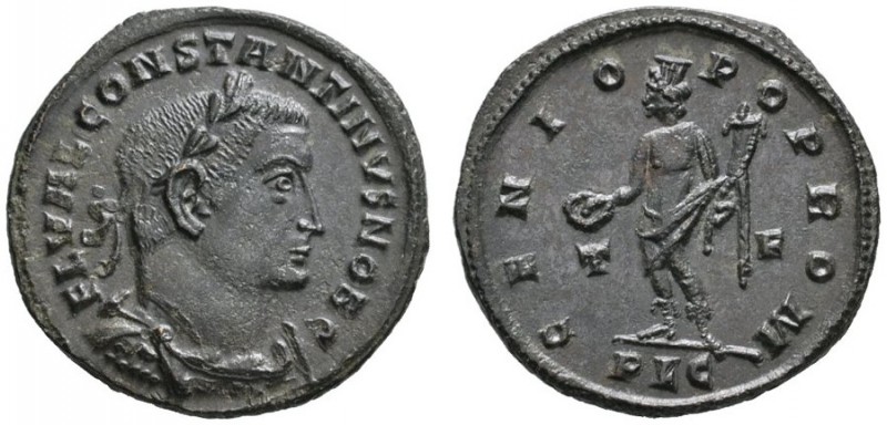 Kaiserzeit
Constantinus I. Caesar 306-309
Folles (27 mm) -Lugdunum-. FL VAL CO...