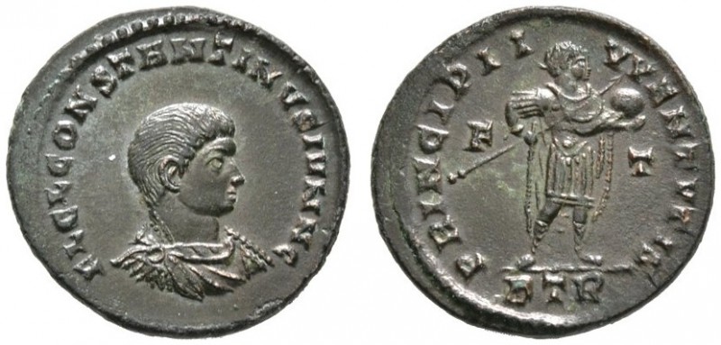 Kaiserzeit
Constantinus II. Caesar 317-337
Folles (18 mm) -Trier-. FL CL CONST...