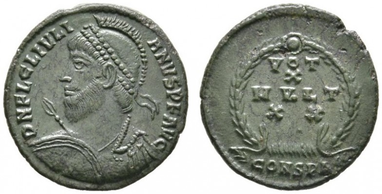 Kaiserzeit
Julianus II. 360-363
Mittelbronze (19 mm) -Constantinopolis-. D N F...