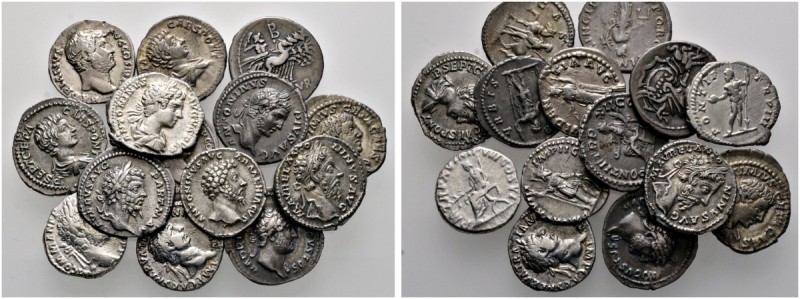 14 Stücke: Römische Silbermünzen. Republikdenar des L. Appuleius Saturninus (Alb...
