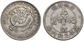 China-Provinz Kirin
50 Cents o.J. (1898). Mit Stempelfehler "KIPIN" und "CANDAPINS" (sic!). Y. 182.1, Kann 290, L./M. 517. 13,15 g
feine Patina, gut...