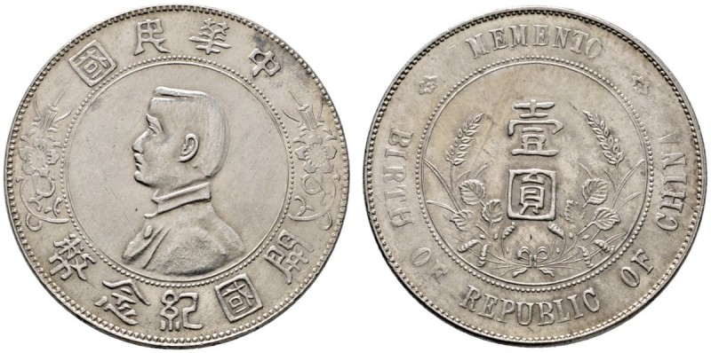 China-Republik
1. Republik 1912-1949
Dollar o.J. (1927). Auf die Gründung der ...