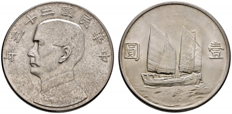 China-Republik
1. Republik 1912-1949
Dollar Jahr 23 (1934). Sun Yat-Sen. Ähnli...