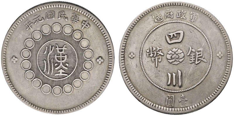 China-Republik
1. Republik 1912-1949
Dollar Jahr 1 (1912). Provinz Szechuan. P...