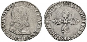 Frankreich-Königreich
Henri IV. 1589-1610
Demi Franc 1604 -Toulouse- Belorbeertes Brustbild nach rechts, darunter die Münzstätteninitiale / Initiale...