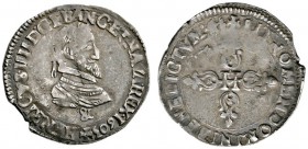 Frankreich-Königreich
Henri IV. 1589-1610
Quart de franc 1603 -Aix-en-Provence-. Dupl. 1213 A, Ciani 1548 ff.
selten, feine dunkle Patina, leichter...
