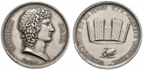 Frankreich-Königreich
Erste Republik 1792-1799
Silbermedaille 1797 von E. Gatteaux, auf die Kapitulation von Mantua. Kopf des Publius Vergilius Maro...