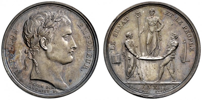 Frankreich-Königreich
Napoleon I. 1804-1815
Silbermedaille AN XIII (1804) von ...