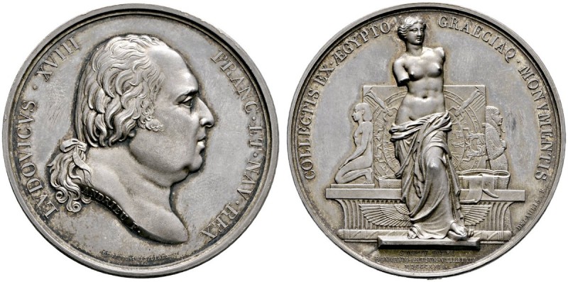 Frankreich-Königreich
Louis XVIII. 1814, 1815-1824
Silbermedaille 1822 von And...