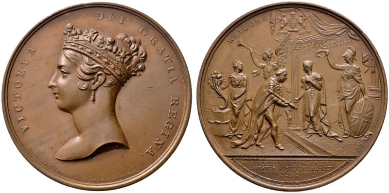 Großbritannien
Victoria 1837-1901
Bronzemedaille 1837 von J. Barber, auf den B...
