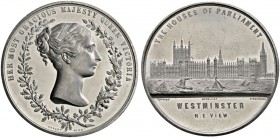 Großbritannien
Victoria 1837-1901
Große Zinnmedaille o.J. (1847) von Ottley, auf die Eröffnung des Parlaments (House of Lords). Jugendliche Büste de...