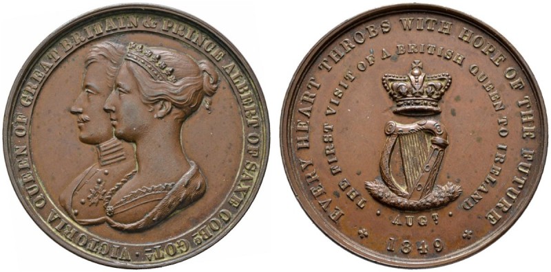 Großbritannien
Victoria 1837-1901
Bronzemedaille 1849 von T. Halliday (unsigni...
