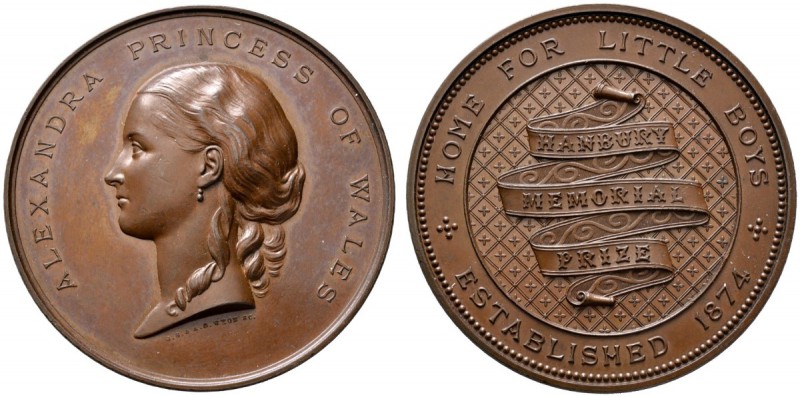 Großbritannien
Victoria 1837-1901
Bronzene Prämienmedaille o.J. von J.S. und A...
