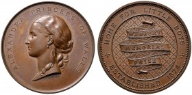 Großbritannien
Victoria 1837-1901
Bronzene Prämienmedaille o.J. von J.S. und A.B. Wyon. Hanbury Memorial Prize - des 1874 gegründeten Knabenhauses. ...