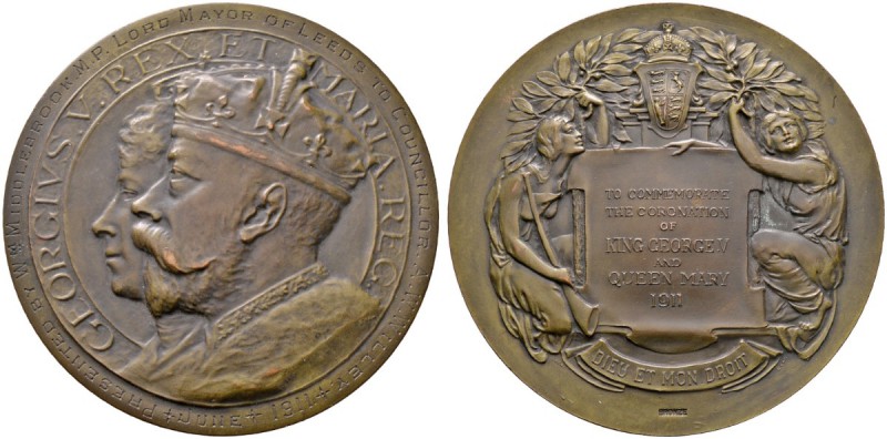 Großbritannien
George V. 1910-1937
Bronzene Erinnerungsmedaille 1911 von J. Fr...