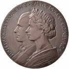 Großbritannien
George VI. 1937-1953
Bronzene Patrize von dem Avers der Medaille 1952 von E. Fey, auf die Royal Commonwealth Tour. Die beiden Brustbi...