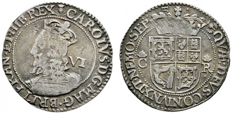 Großbritannien-Schottland
Charles I. 1625-1648. 6 Shilling o.J. (1637-42). Thir...