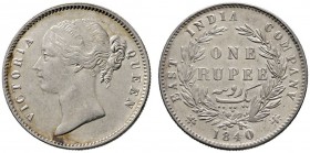 Indien-Britisch Indien und East India Company
Victoria 1837-1901
Rupee 1840. KM 457.
prägefrisches Prachtexemplar