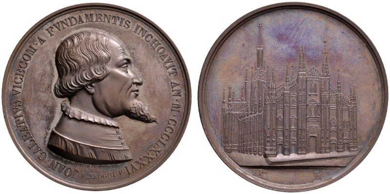 Italien-Königreich
Umberto I. 1878-1900
Bronzemedaille 1886 von F. Broggi, auf...
