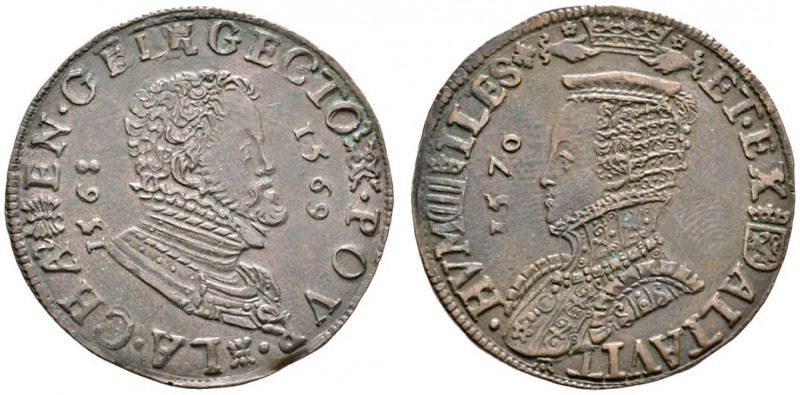 Niederlande-Gelderland
Karl von Egmont 1492-1538
Cu-Rechenpfennig 1570 der Rec...