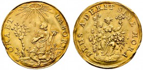 Polen-Danzig, Stadt
Wladislaw IV. 1632-1648. Goldmedaille im Gewicht zu 3 Dukaten o.J. von S. Dadler (unsigniert), auf Arbeit und Gebet. Nach links k...