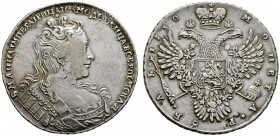 Rußland
Anna 1730-1740
Rubel 1730 -Moskau, Kadashevsky Münzhof-. Ohne Kreuze auf den Kronen des Doppeladlers. Bitkin 23 (R), Uzdenikov 693, Dav. 167...