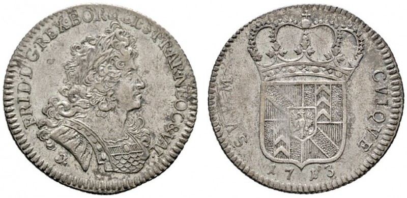 Schweiz-Neuenburg (Neuchatel)
Friedrich I. von Preussen 1707-1713
1/4 Taler 17...