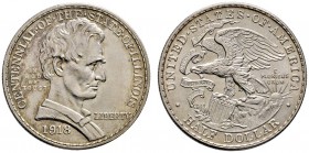 USA
Gedenk-1/2 Dollar 1918. Lincoln-Illinois. KM 143.
minimale Kratzer, vorzüglich-prägefrisch