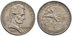 USA
Gedenk-1/2 Dollar 1918. Lincoln-Illinois. KM 143.
vorzüglich