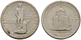 USA
Gedenk-1/2 Dollar 1925. Lexington-Concord Sesquicentennial. KM 156.
vorzüglich