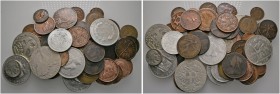 Zentralamerikanische Republik
Über 60 Stücke: Silbermünzen von FRANZÖSISCH-INDOCHINA (Piaster 1908 und 1909), DÄNE­MARK (2 Kroner 1906), SCHWEDEN (4 ...
