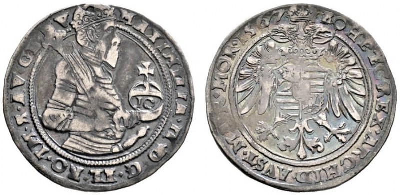 Maximilian II. 1564-1576
10 Kreuzer 1567 -Kuttenberg-. Dietiker 200, Halacka 19...