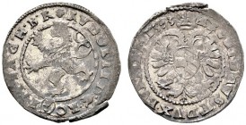 Rudolf II. 1576-1612
Weißgroschen 1593 -Kuttenberg-. Dietiker 299, Halacka 376, Slg. Dietiker 223.
feine Tönung, minimaler Schrötlingsfehler am Rand...
