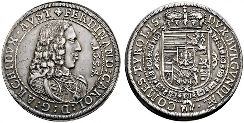 Erzherzog Ferdinand Karl 1646-1662, seit 1632 unter Vormundschaft Claudia von Me...