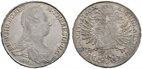 Maria Theresia 1740-1780
Taler 1780 -Günzburg-. Geprägt 1797-1802. Her. 510, Eyp. 192, Dav. 1150, Voglh. 271/3. Leypold 21 (Kreuz­variante a)
selten...