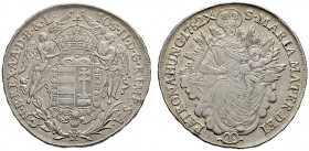 Josef II. 1780-1790
1/2 Madonnentaler 1782 -Kremnitz-. Her. 167, J. 25, Huszar 1874.
gutes vorzüglich